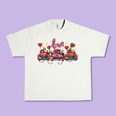 Valentine's Day Farm Trucks Farm Animals Urban Heavy Tee Designed By Fadigitalartstudio