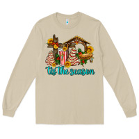 Mushroom tis the seasin with christmas cake abd jesus Long Sleeve Tee - AdoDesignShop