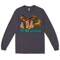 Smoke tis the seasin with christmas cake abd jesus Long Sleeve Tee - AdoDesignShop