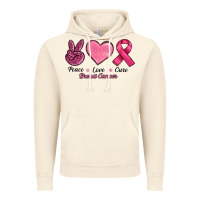 Vintage Artic breast cancer peace love cure Vintage Hoodie - RanaPortraitStore