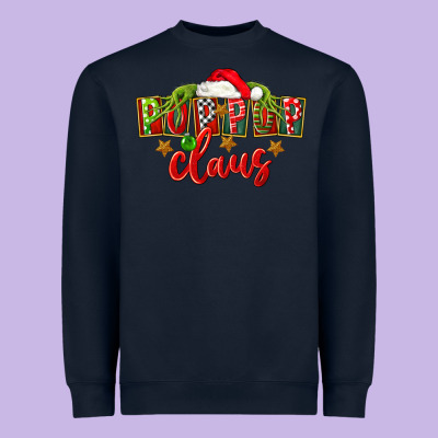 Christmas Pop Pop Claus Heavyweight Sweatshirt Designed By Fadigitalartstudio
