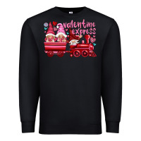 Black valentines express with gnomies Premium Sweatshirt - NancyCooperArtShop