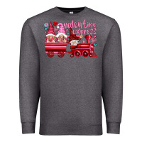 Charcoal Heather valentines express with gnomies Premium Sweatshirt - NancyCooperArtShop
