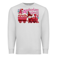 Dove Grey valentines express with gnomies Premium Sweatshirt - NancyCooperArtShop