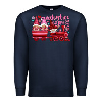 Navy valentines express with gnomies Premium Sweatshirt - NancyCooperArtShop