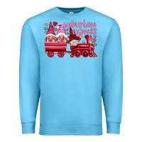 Ocean Blue valentines express with gnomies Premium Sweatshirt - NancyCooperArtShop