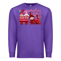 Purple valentines express with gnomies Premium Sweatshirt - NancyCooperArtShop