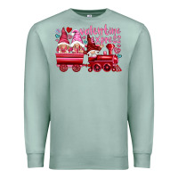Seafoam valentines express with gnomies Premium Sweatshirt - NancyCooperArtShop