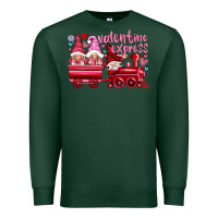 Sports Green valentines express with gnomies Premium Sweatshirt - NancyCooperArtShop