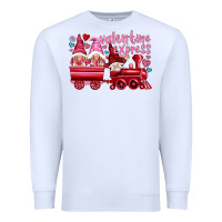 White valentines express with gnomies Premium Sweatshirt - NancyCooperArtShop