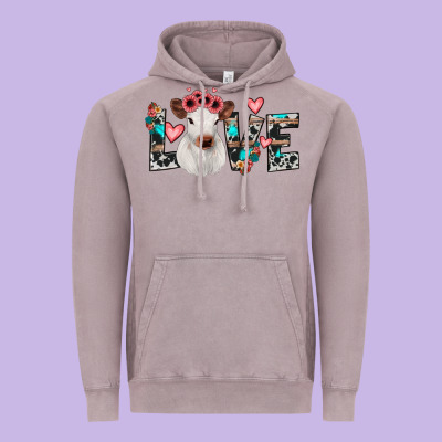 Calf Love Vintage Hoodie Designed By Jahusdesignshop