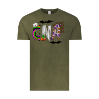 Vintage Olive Halloween CNA Vintage Tee - CowhideDigitalArt