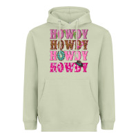 Matcha pink howdy howdy howdy Heavyweight Hoodie - NancyCooperArtShop
