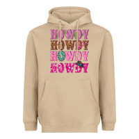 Mushroom pink howdy howdy howdy Heavyweight Hoodie - NancyCooperArtShop
