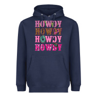 Navy pink howdy howdy howdy Heavyweight Hoodie - NancyCooperArtShop