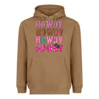 Toasted Coconut pink howdy howdy howdy Heavyweight Hoodie - NancyCooperArtShop