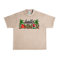 French Oak hello summer Urban Heavy Tee - CowhideDigitalArt