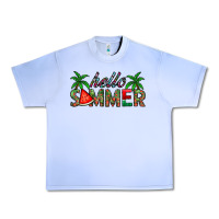 Grape Ice hello summer Urban Heavy Tee - CowhideDigitalArt