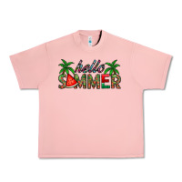 Salmon hello summer Urban Heavy Tee - CowhideDigitalArt