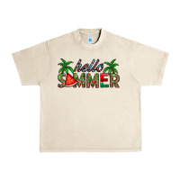Sandshell hello summer Urban Heavy Tee - CowhideDigitalArt
