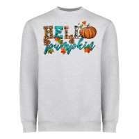 Heather Grey hello pumpkin Heavyweight Sweatshirt - HRA Design Shop