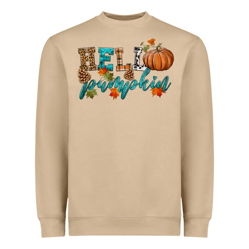 Hello Pumpkin Heavyweight Sweatshirt by HRA Design Shop | Teevron