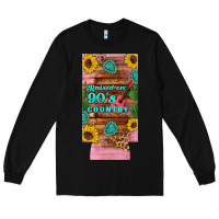 Black raised 90's country guitar cactus sunflower's 12 oz can cooler  (slim) Long Sleeve Tee - Artiststas