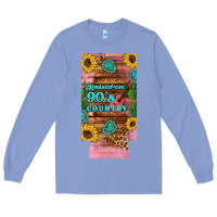 Colony Blue raised 90's country guitar cactus sunflower's 12 oz can cooler  (slim) Long Sleeve Tee - Artiststas