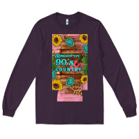 Plum raised 90's country guitar cactus sunflower's 12 oz can cooler  (slim) Long Sleeve Tee - Artiststas