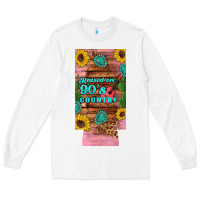 White raised 90's country guitar cactus sunflower's 12 oz can cooler  (slim) Long Sleeve Tee - Artiststas