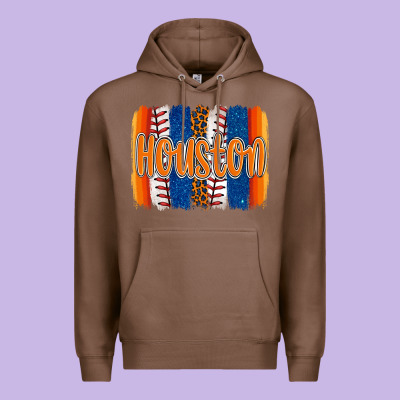 Houston Baseball Team Spirit Brushstrokes Premium Hoodie Designed By Artiststas