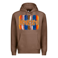 Chestnut houston baseball team spirit brushstrokes Premium Hoodie - Artiststas