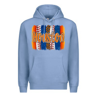 Colony Blue houston baseball team spirit brushstrokes Premium Hoodie - Artiststas