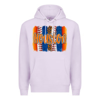 Lilac houston baseball team spirit brushstrokes Premium Hoodie - Artiststas