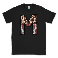 Black name footballcow print letter m Classic Tee - CowhideDigitalArt