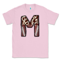 Bubblegum Pink name footballcow print letter m Classic Tee - CowhideDigitalArt