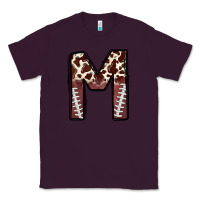 Plum name footballcow print letter m Classic Tee - CowhideDigitalArt