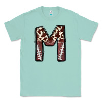 Seafoam name footballcow print letter m Classic Tee - CowhideDigitalArt