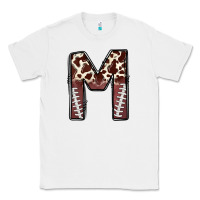 White name footballcow print letter m Classic Tee - CowhideDigitalArt