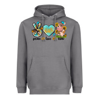 Storm peace love cute cow Heavyweight Hoodie - NancyCooperArtShop