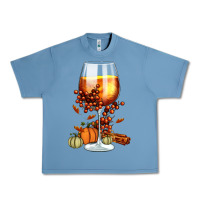 Pebble Blue Thanksgiving Fall Urban Heavy Tee - FaDigitalArtStudio