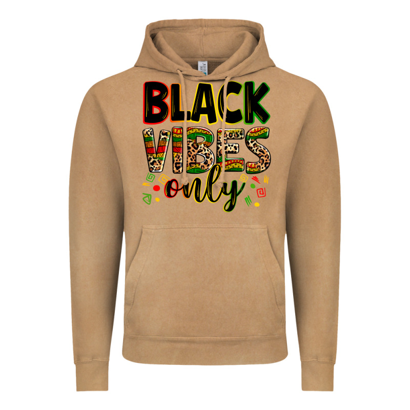 Black Vibes Only Vintage Hoodie by Zillion Design Studio | Teevron
