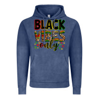 Vintage Denim black vibes only Vintage Hoodie - Zillion Design Studio