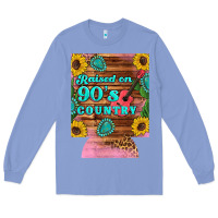 Colony Blue raised 90's country guitar cactus sunflower's 12 oz can cooler (regula Long Sleeve Tee - Artiststas