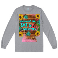 Heather Grey raised 90's country guitar cactus sunflower's 12 oz can cooler (regula Long Sleeve Tee - Artiststas