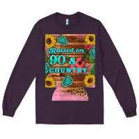Plum raised 90's country guitar cactus sunflower's 12 oz can cooler (regula Long Sleeve Tee - Artiststas