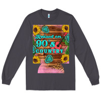 Smoke raised 90's country guitar cactus sunflower's 12 oz can cooler (regula Long Sleeve Tee - Artiststas