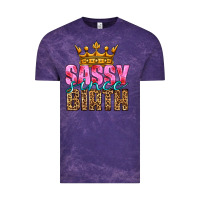 Cloud Purple sassy since birth Vintage Tee - HRA Design Shop