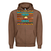 Chestnut tacos before vatos Zipper Hoodie - BarkalooDesign