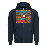 Navy tacos before vatos Zipper Hoodie - BarkalooDesign